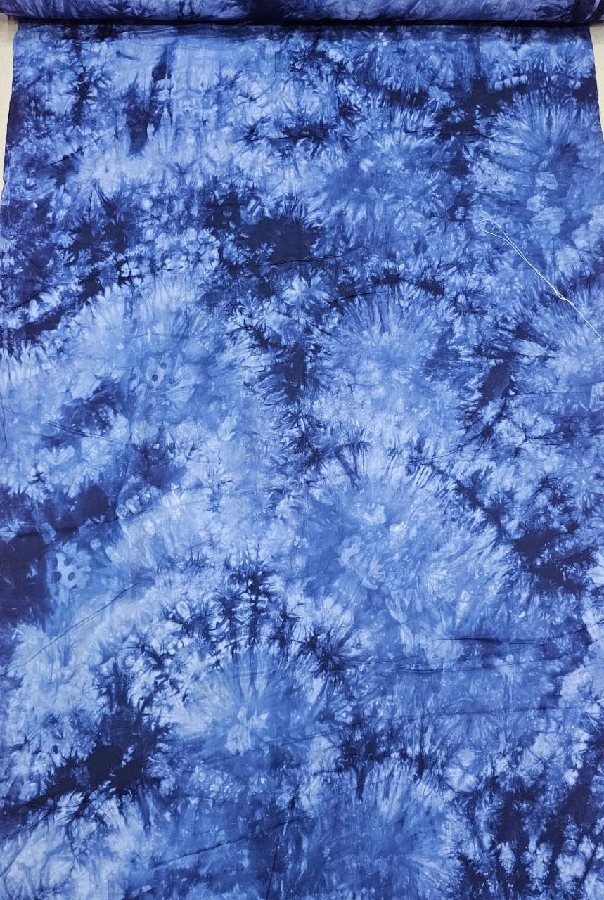 Pink Tie-Dye Cotton Fabric