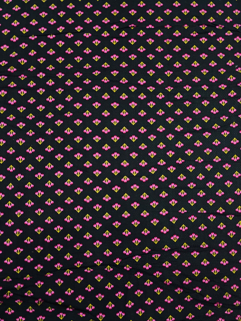 Elegant Black Pure Cotton Fabric | Lakhina Couture