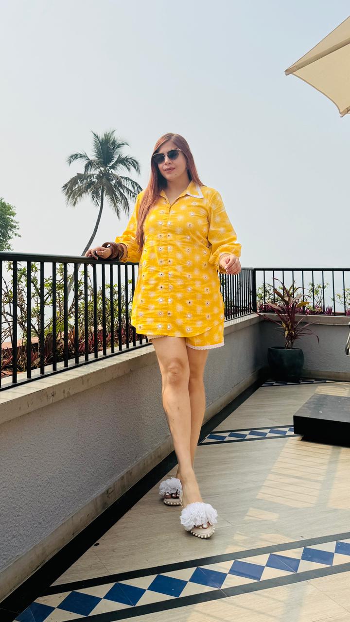 Sun-rise in Cidade Shorts Co-Ord