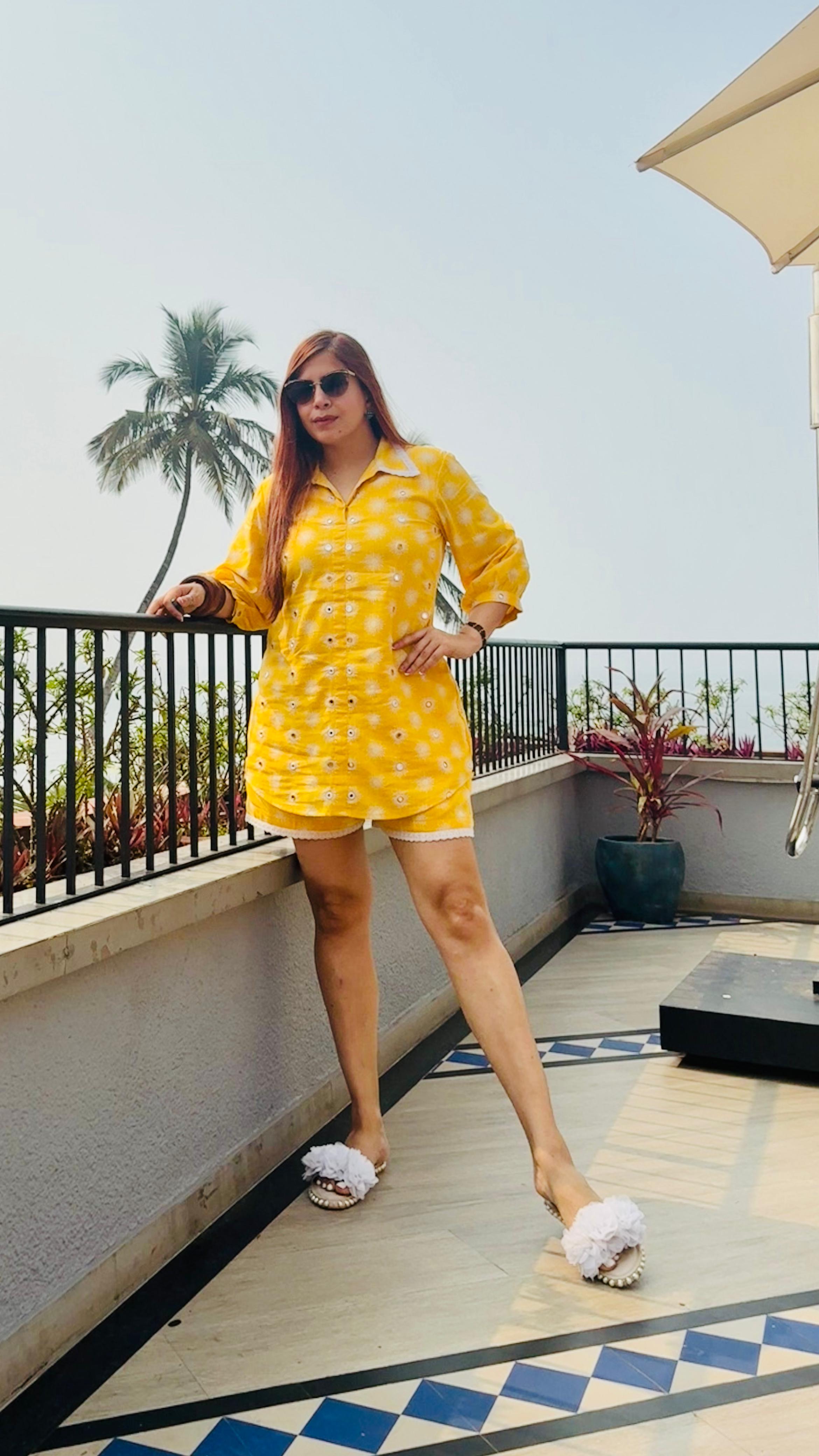 Sun-rise in Cidade Shorts Co-Ord