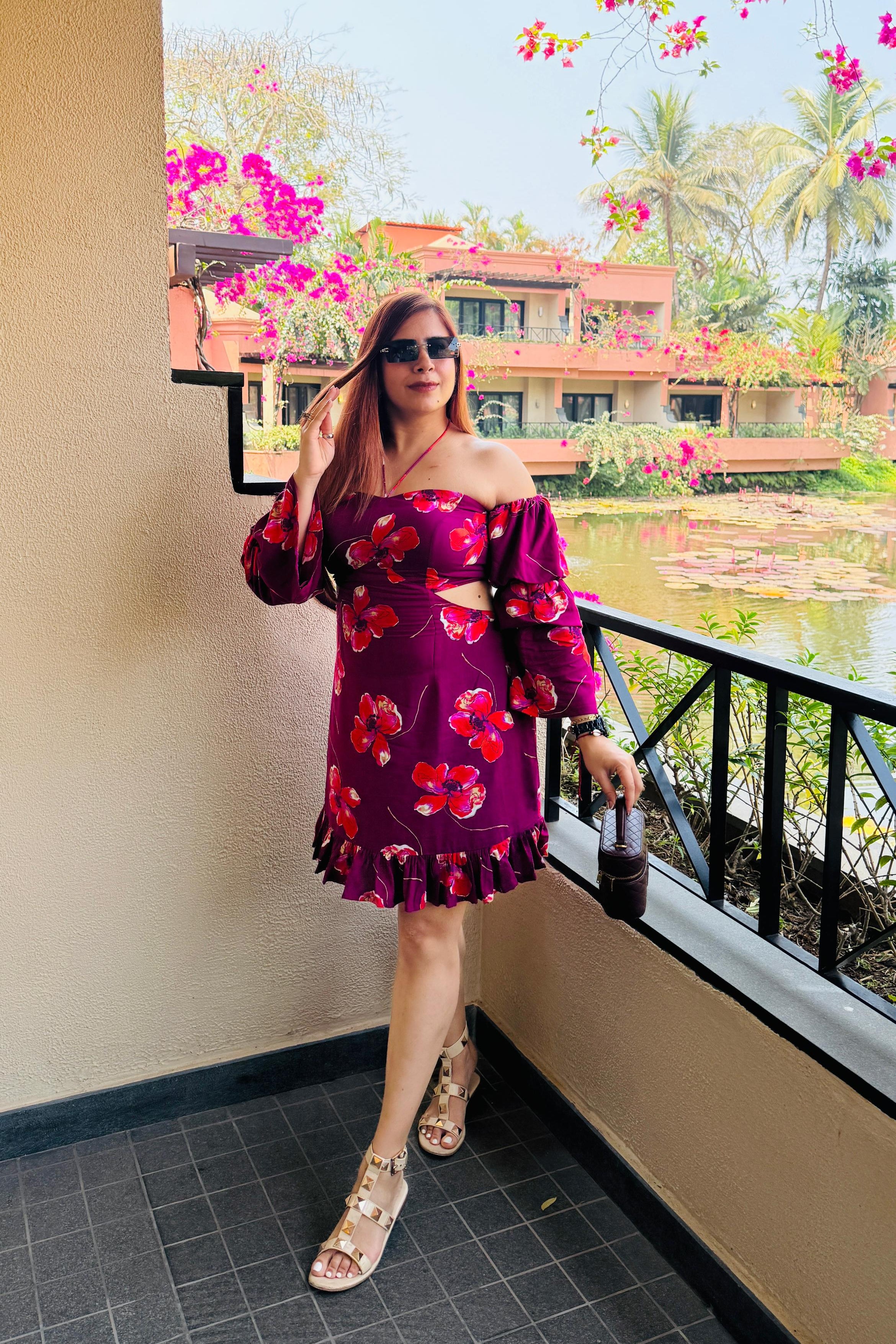 Wine Regis Dress