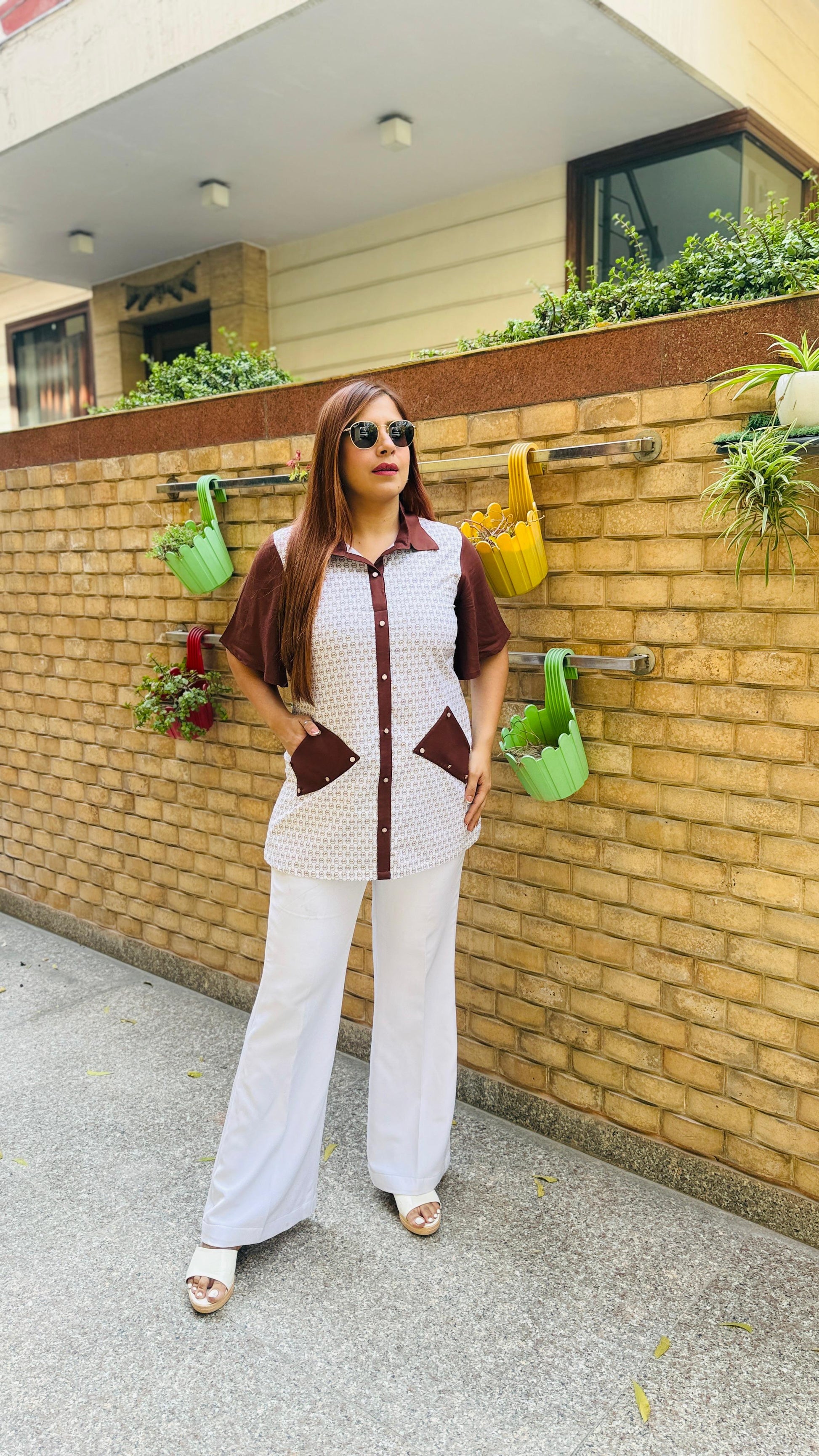 Milk Chocolate Shirt | Lakhina Couture - Look 6