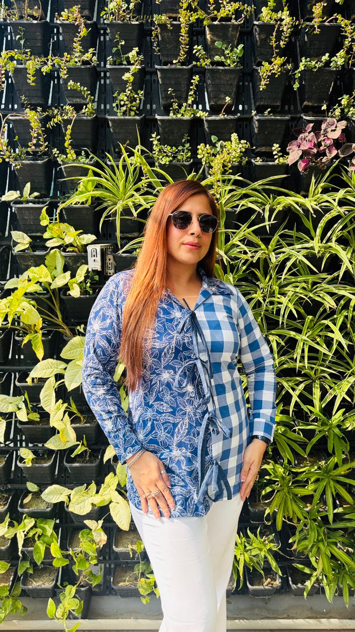 Santorini Floral Shirt