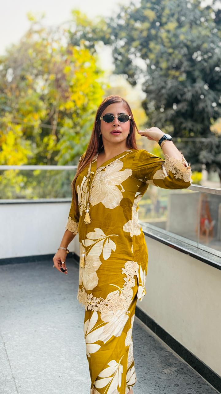 Citrus Farshi Salwar Co-Ord