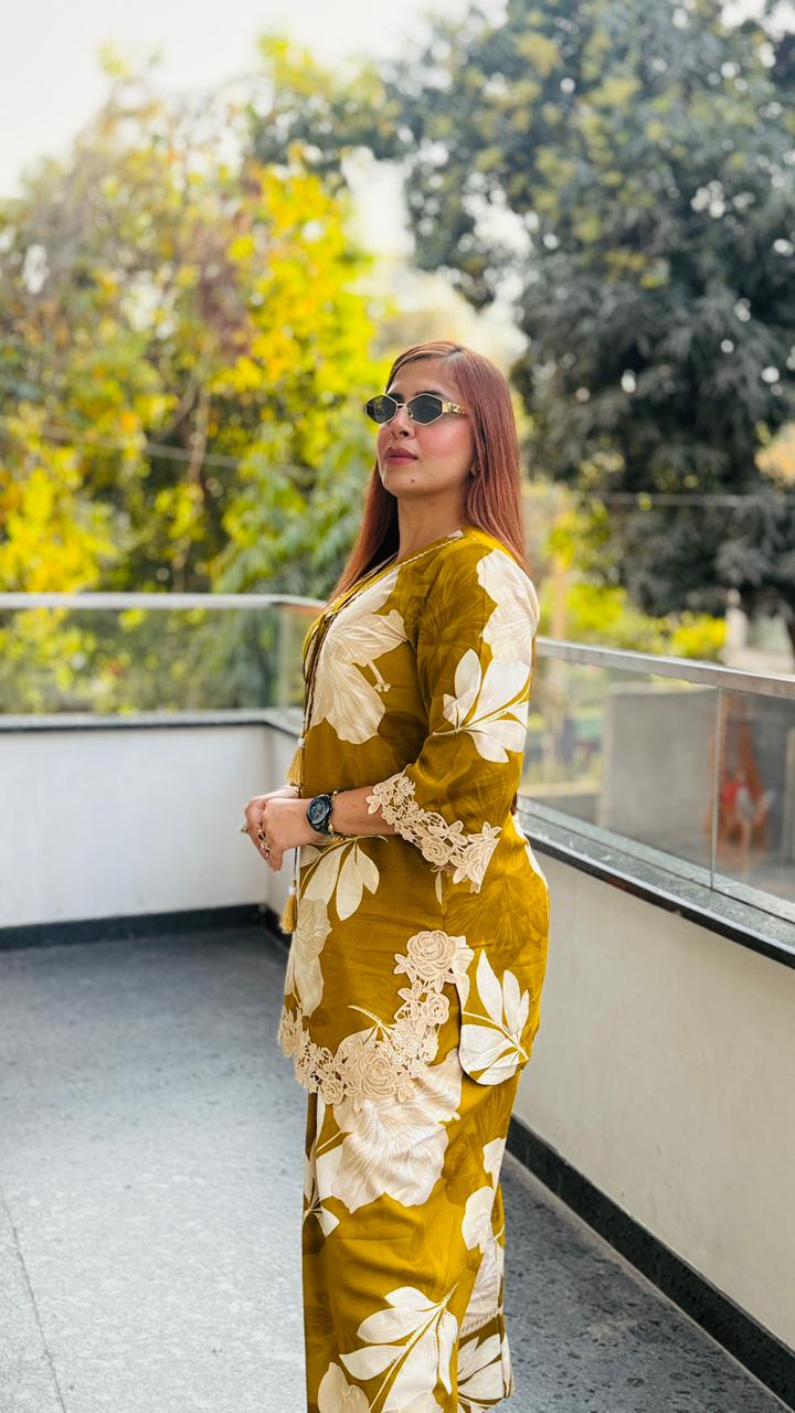 Citrus Farshi Salwar Co-Ord