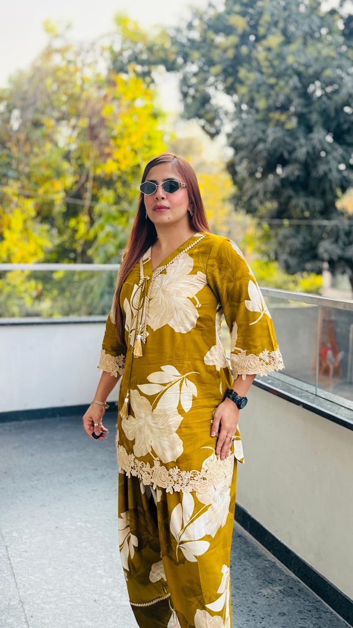 Citrus Farshi Salwar Co-Ord