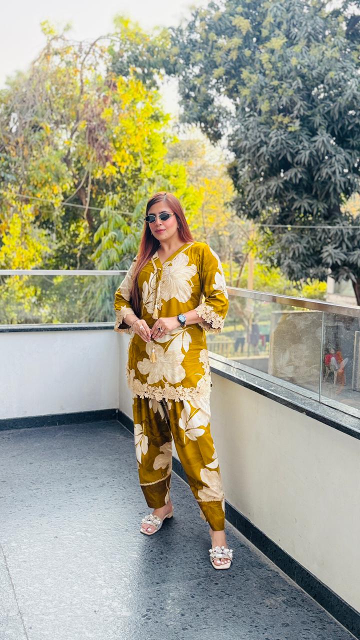 Citrus Farshi Salwar Co-Ord
