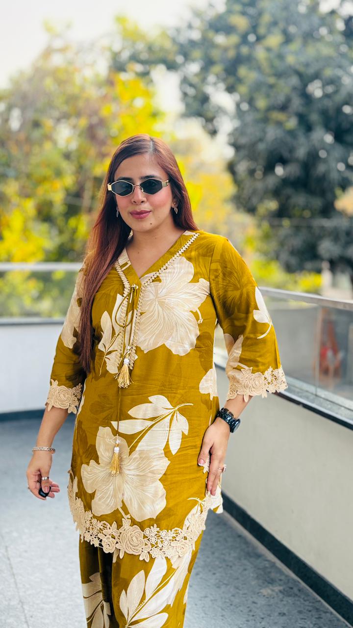 Citrus Farshi Salwar Co-Ord