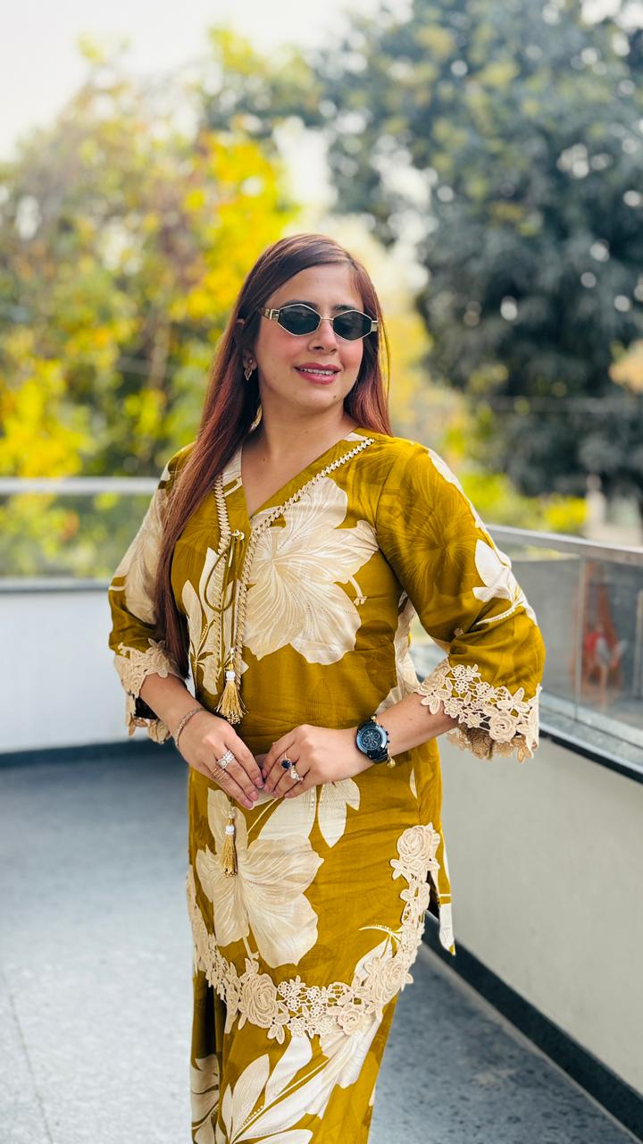 Citrus Farshi Salwar Co-Ord