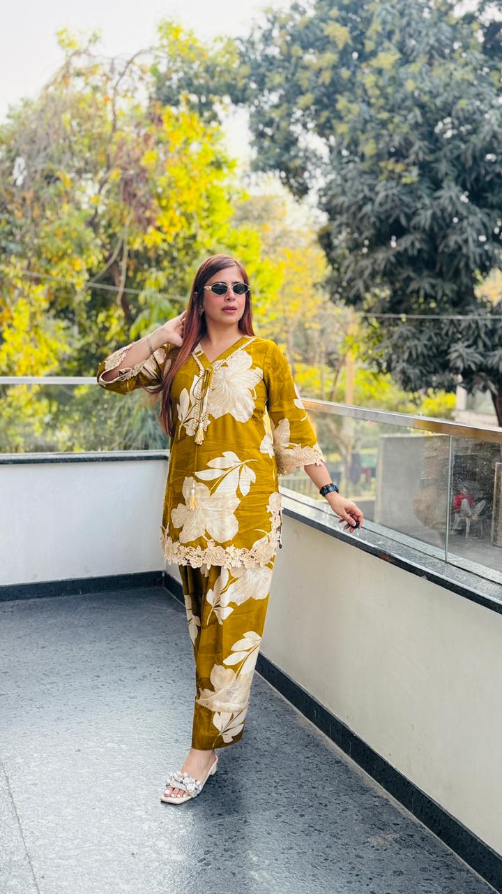 Citrus Farshi Salwar Co-Ord