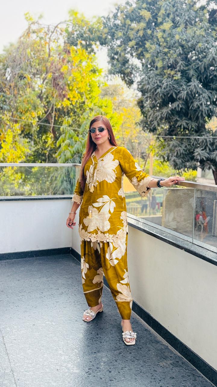 Citrus Farshi Salwar Co-Ord