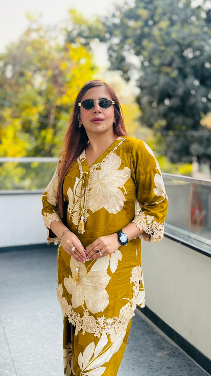 Citrus Farshi Salwar Co-Ord