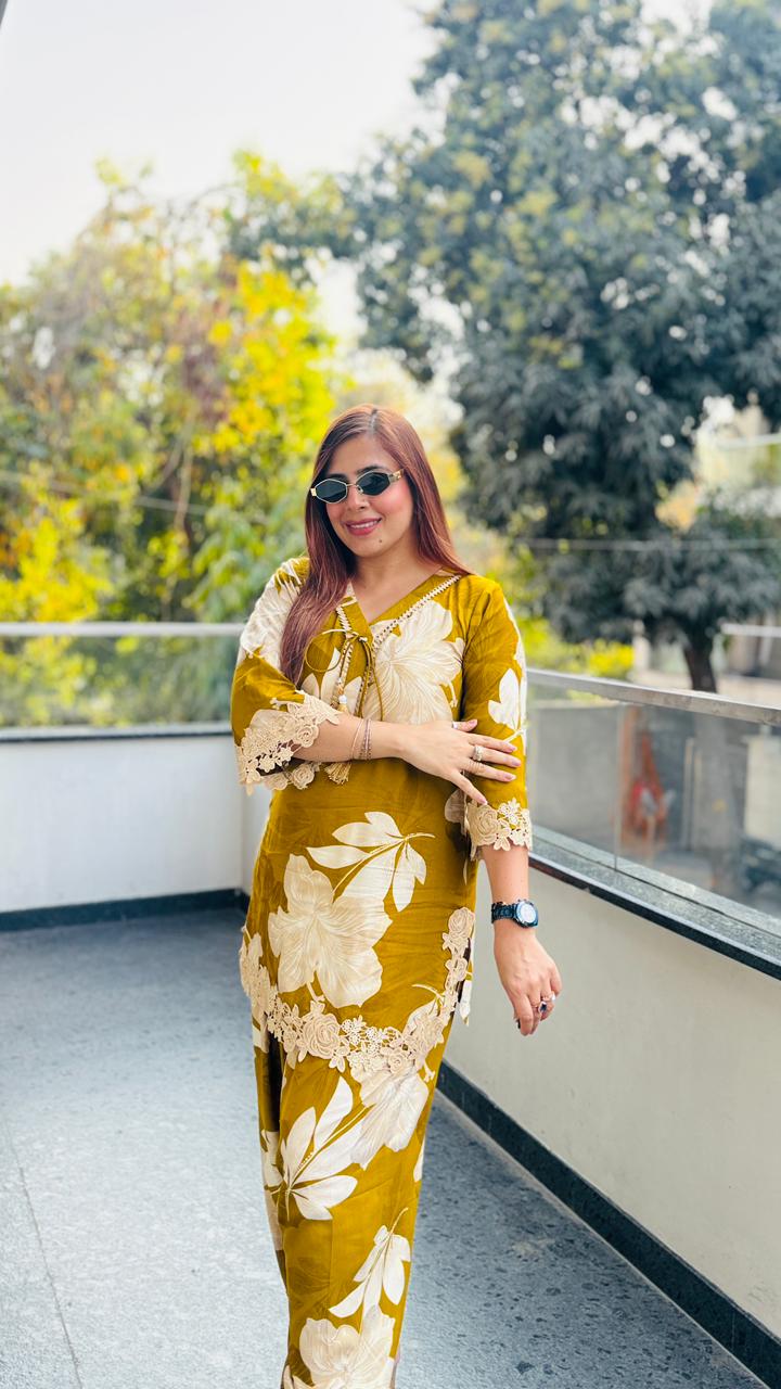 Citrus Farshi Salwar Co-Ord