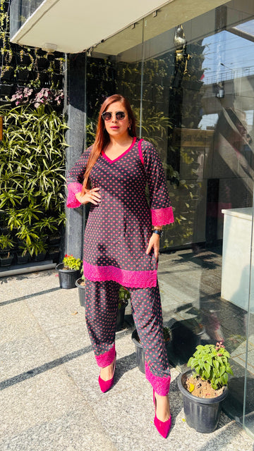 Forest Green Farshi Co-ord