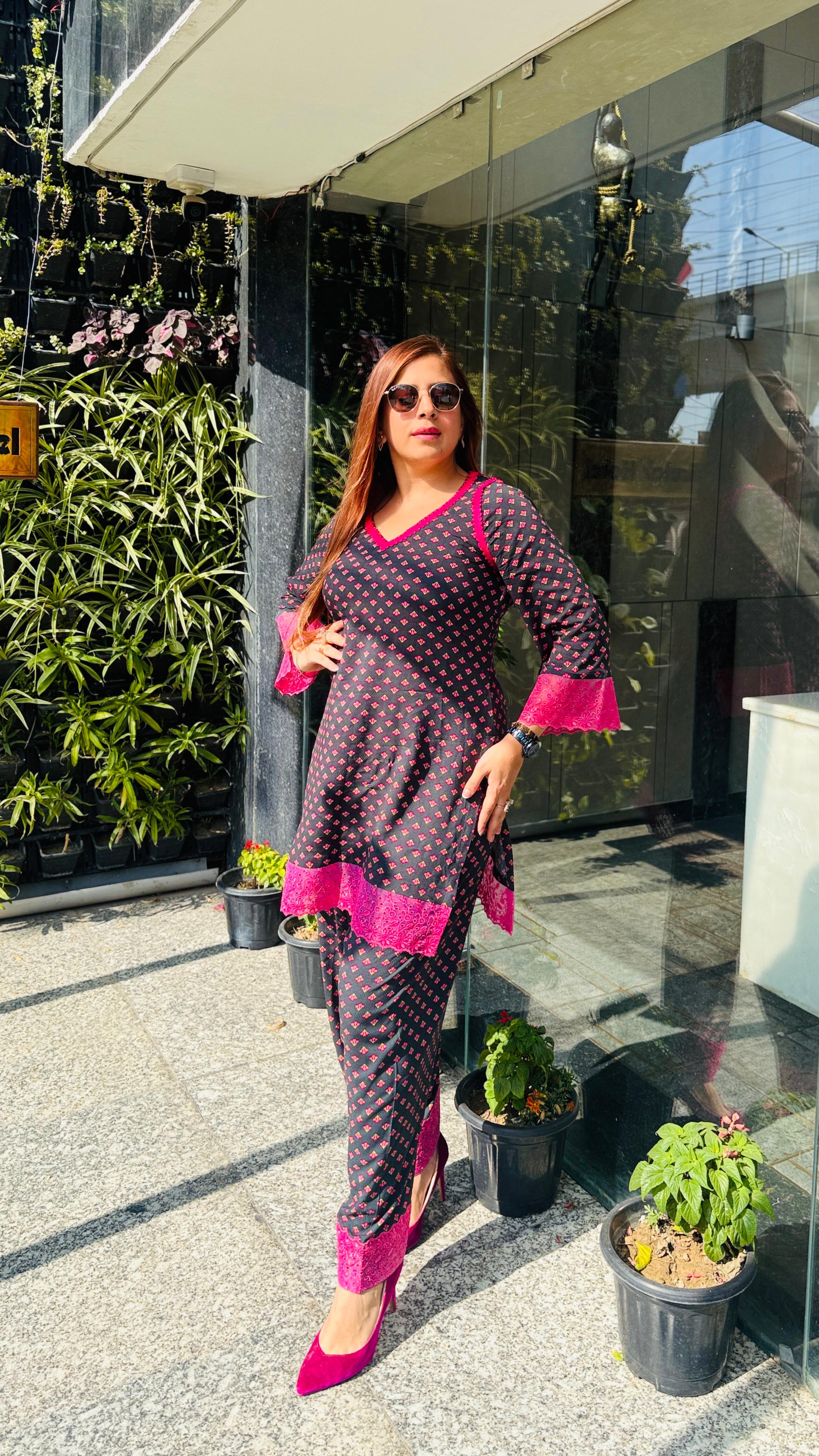 Forest Green Farshi Co-ord