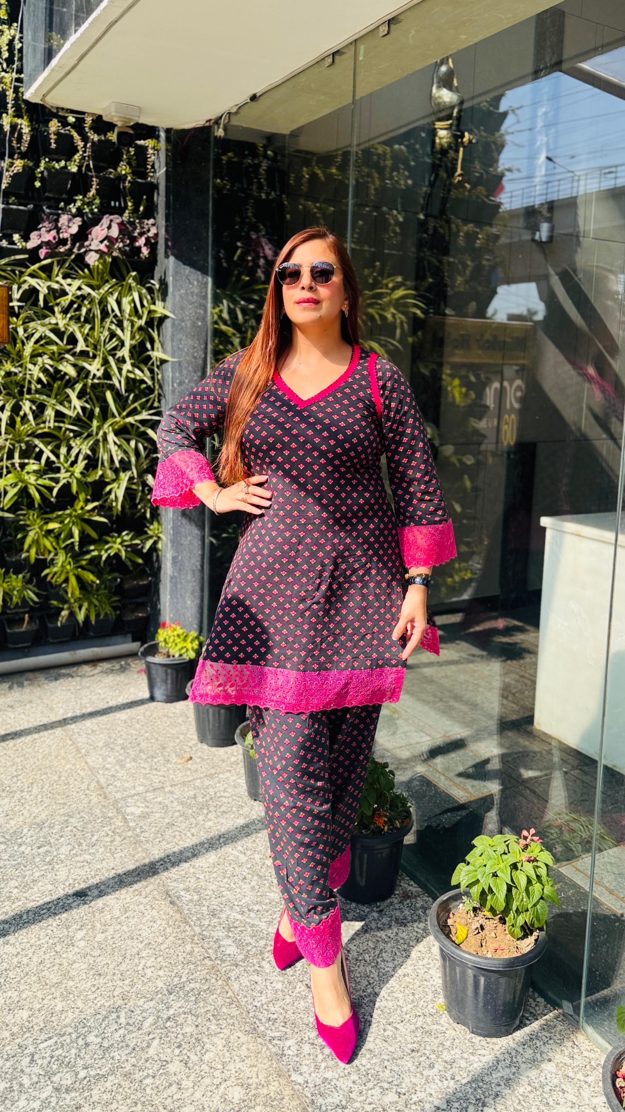 Forest Green Farshi Co-ord
