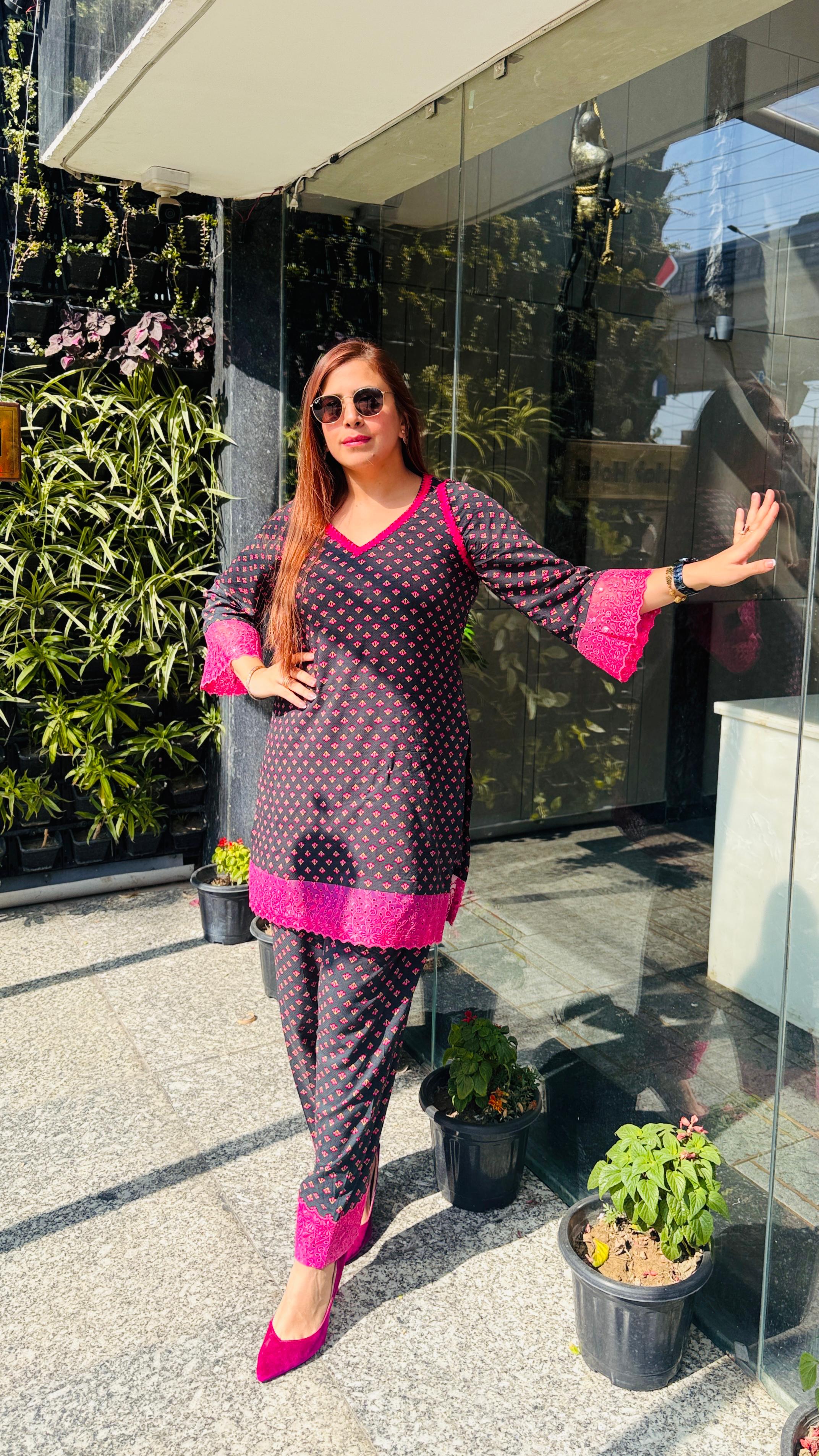 Forest Green Farshi Co-ord