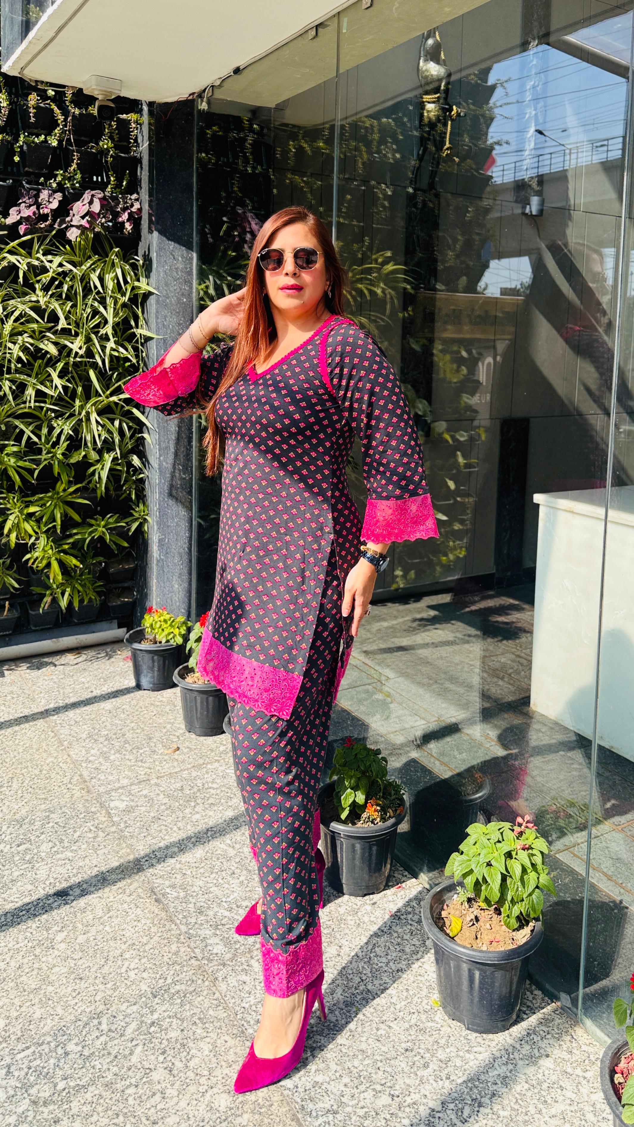 Forest Green Farshi Co-ord