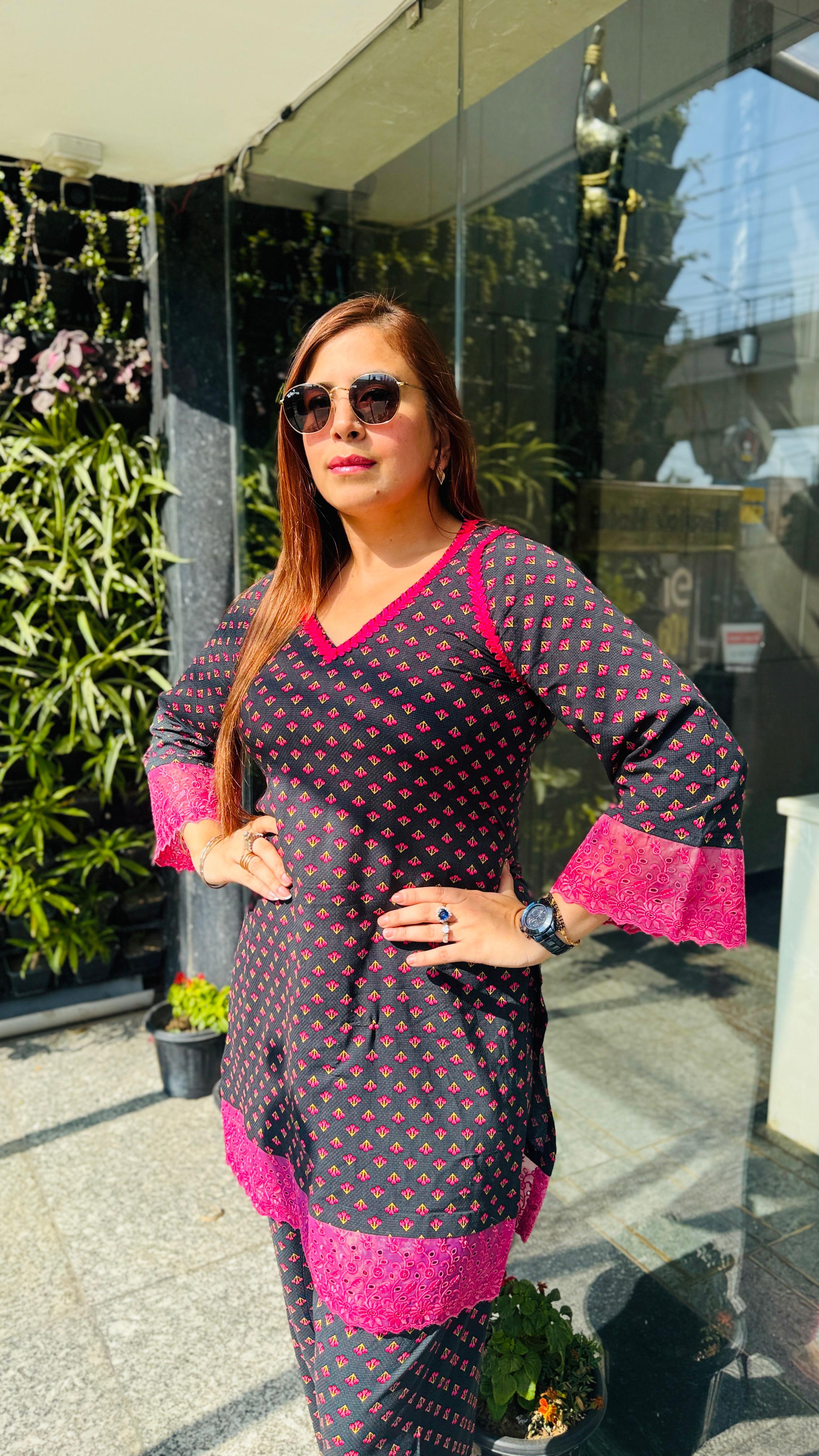 Forest Green Farshi Co-ord