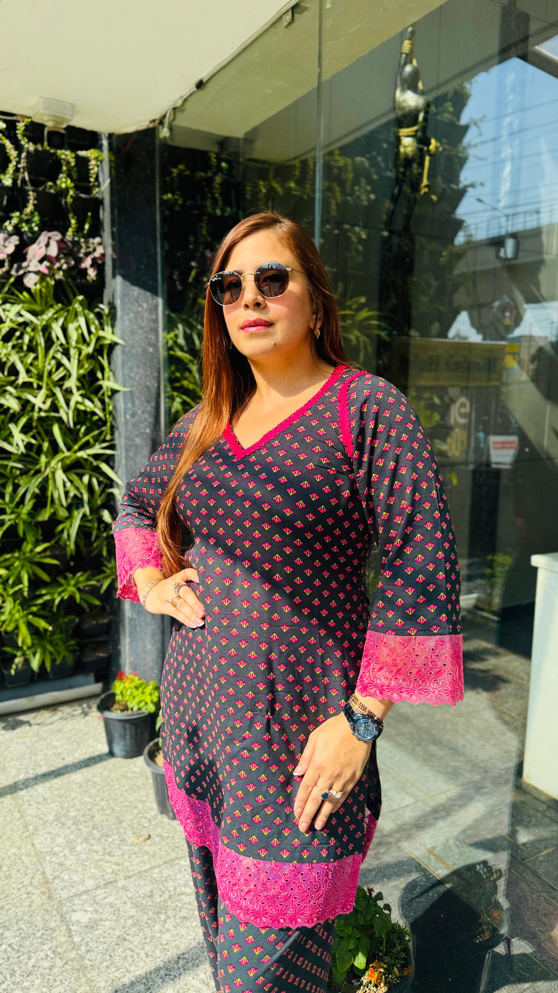 Forest Green Farshi Co-ord