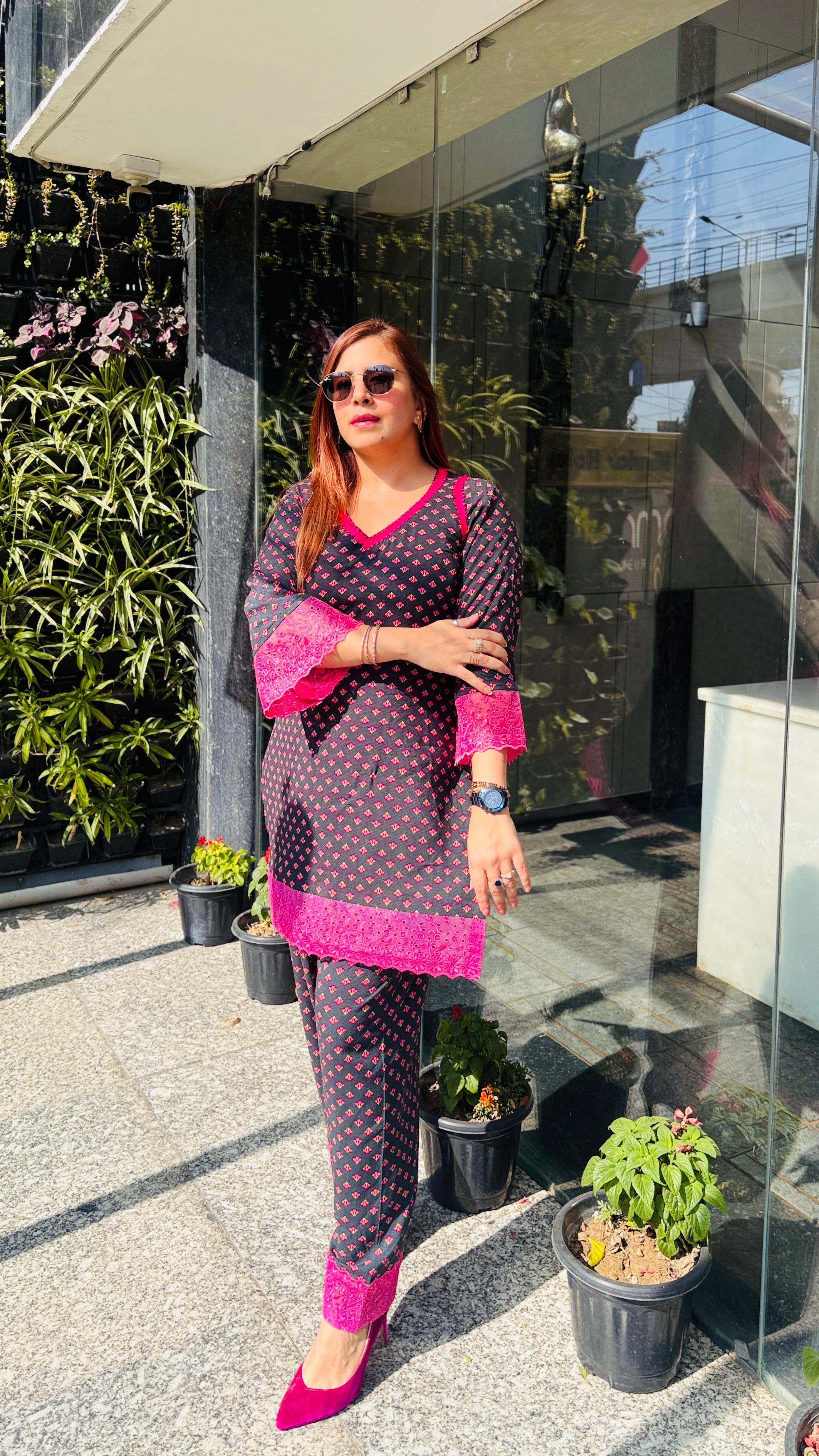 Forest Green Farshi Co-ord