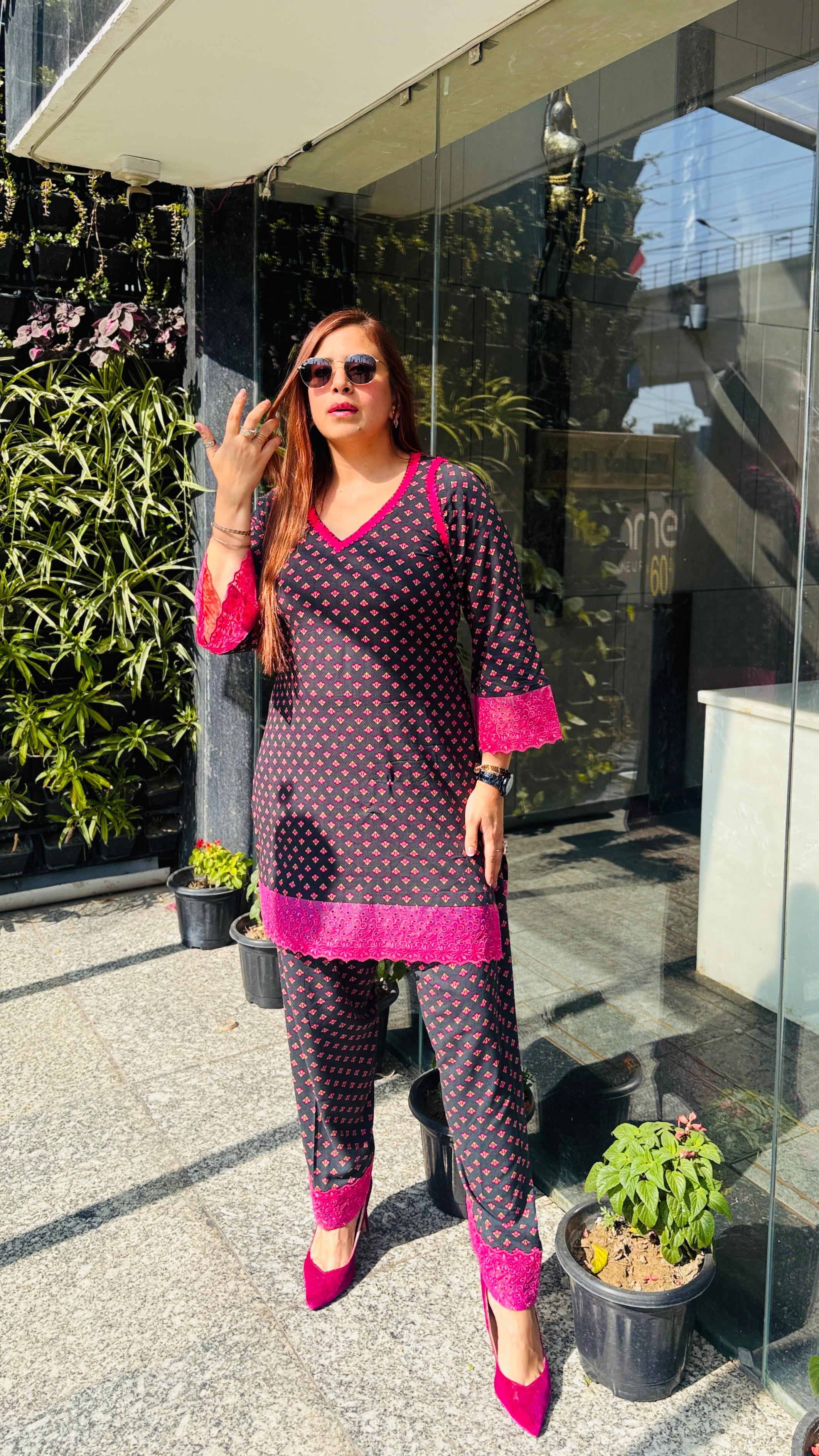 Forest Green Farshi Co-ord