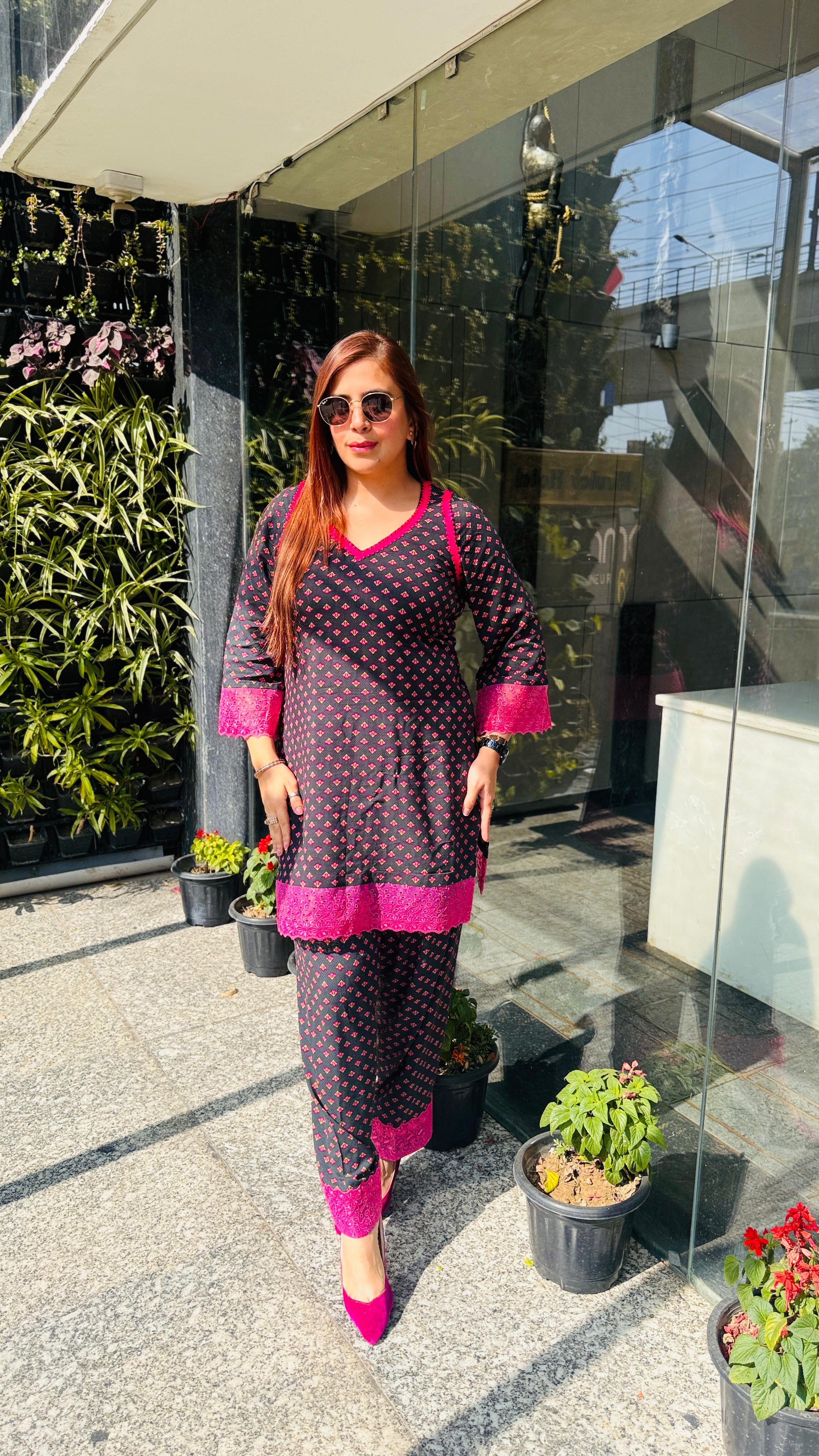 Forest Green Farshi Co-ord