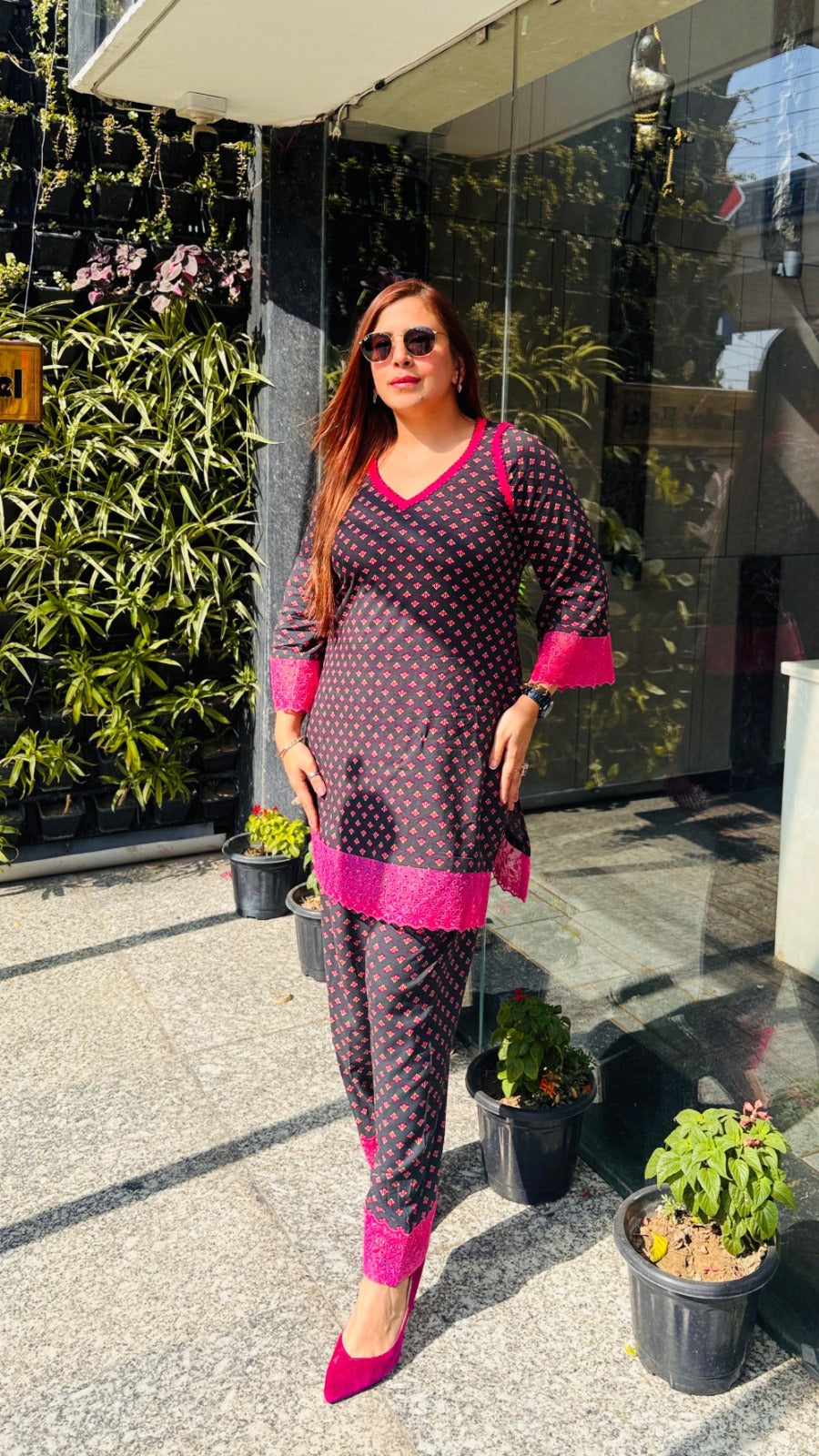 Forest Green Farshi Co-ord