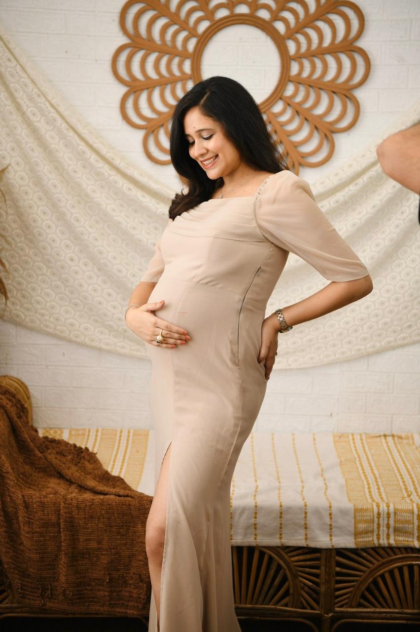 Beyond Beiges Maternity Gown