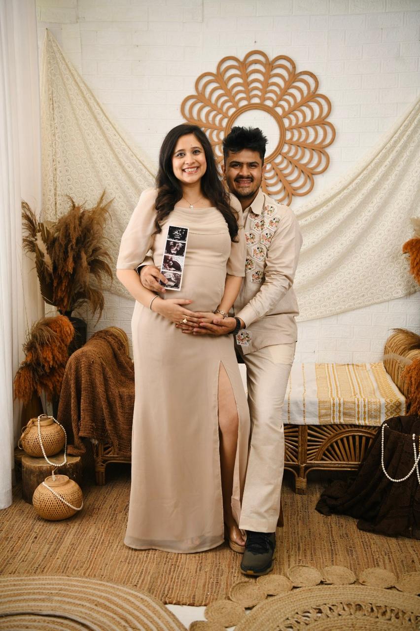 Beyond Beiges Maternity Gown