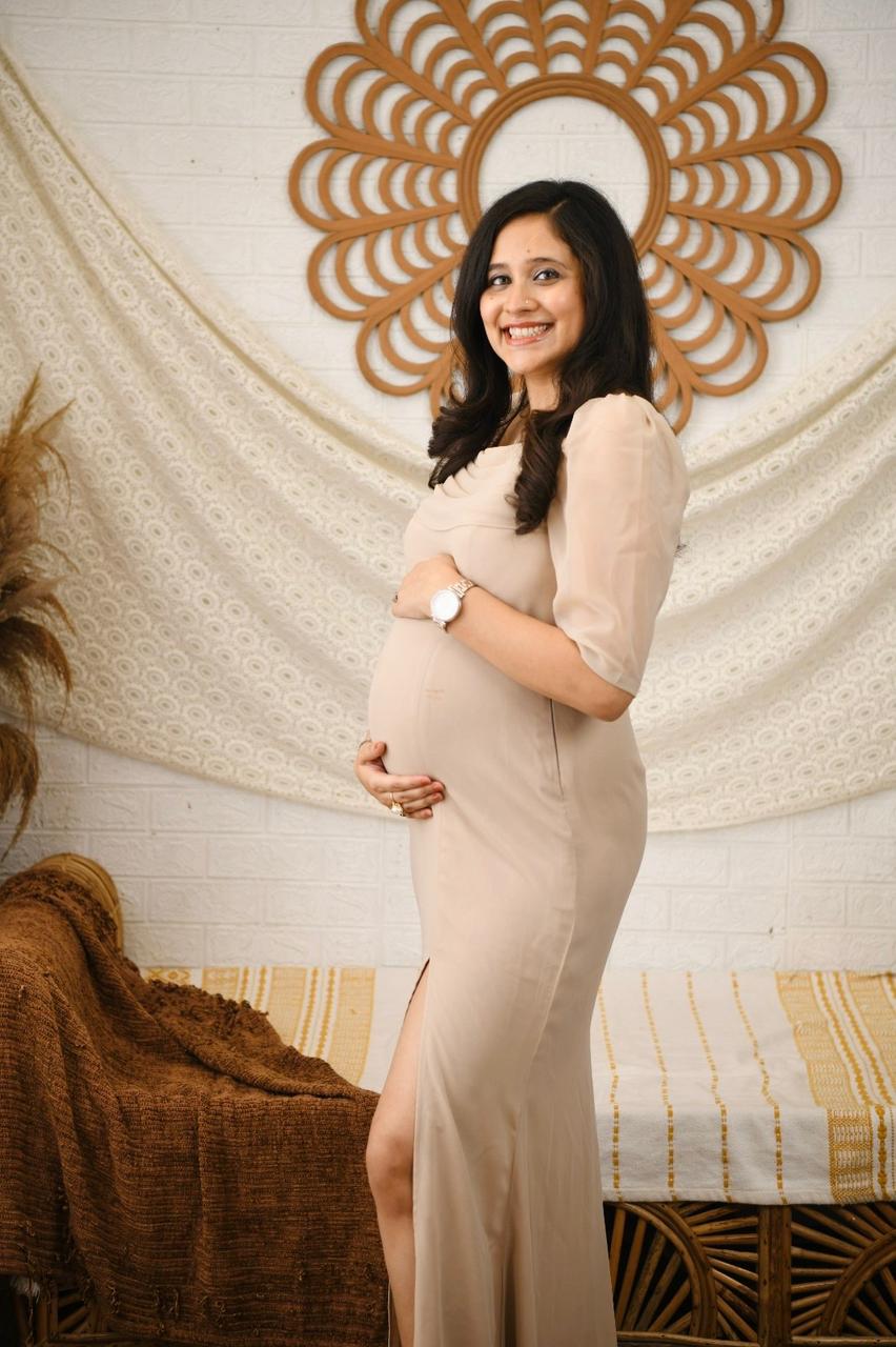 Beyond Beiges Maternity Gown