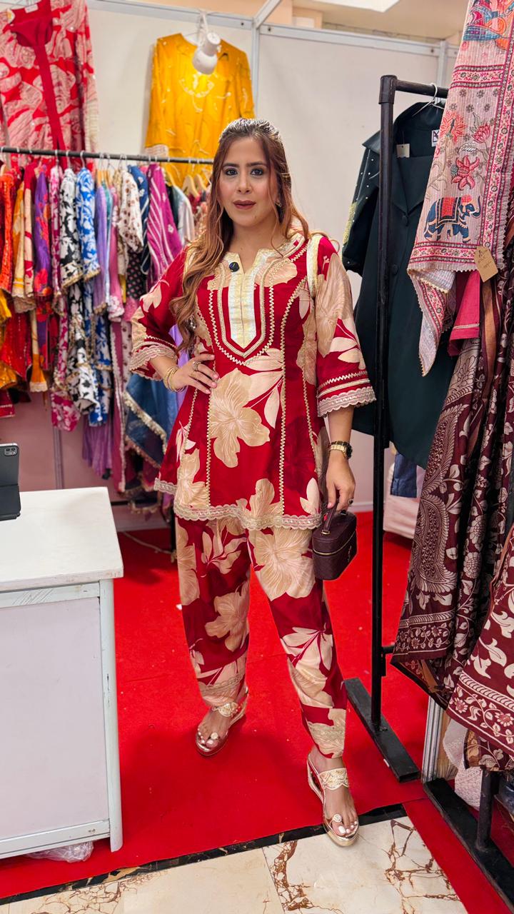 Sparkling Pink Farshi Co-Ord