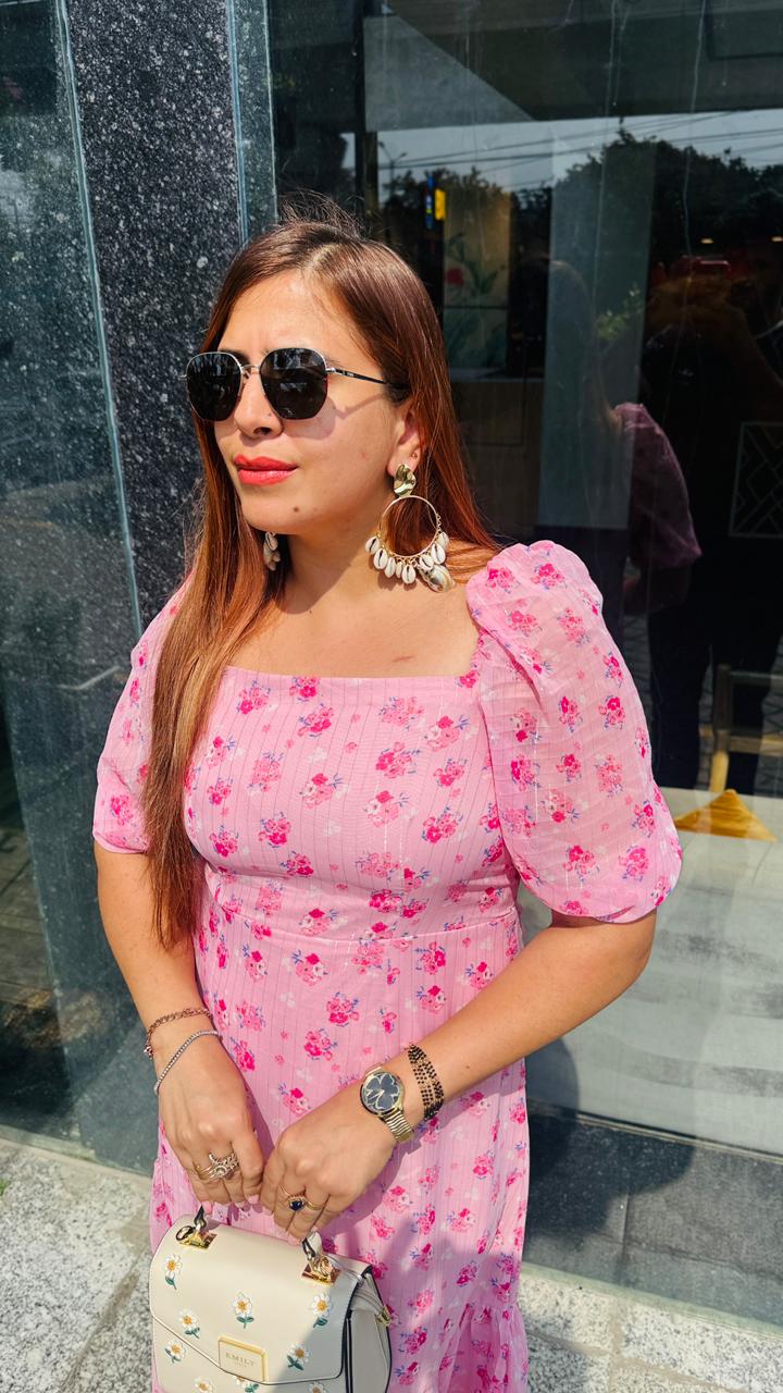 Pink Paradise Midi Dress