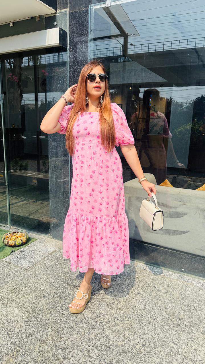 Pink Paradise Midi Dress