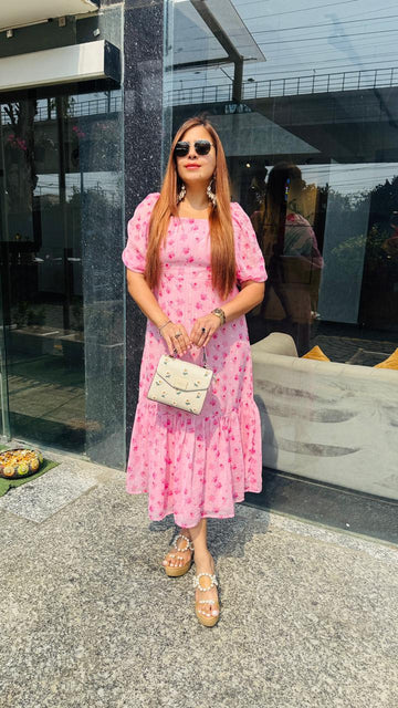 Pink Paradise Midi Dress