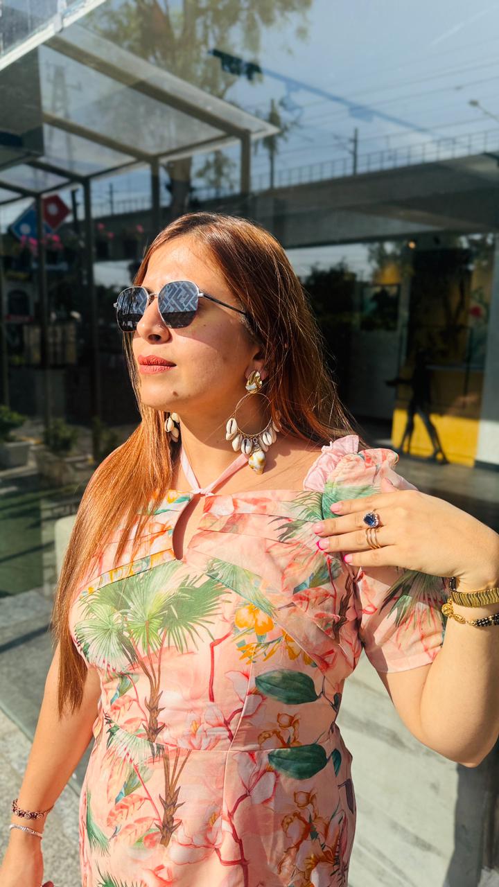 Peach Please Midi Dress