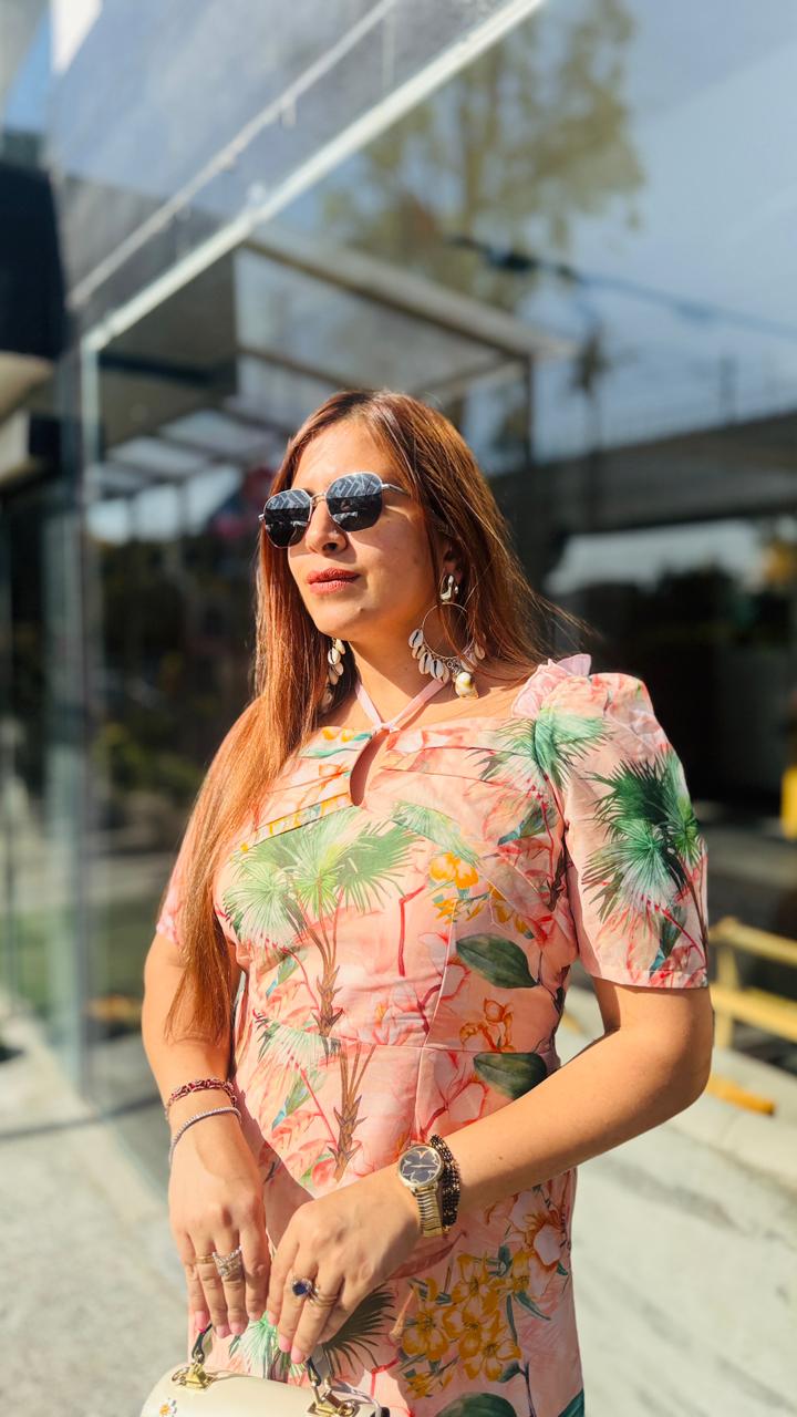 Peach Please Midi Dress