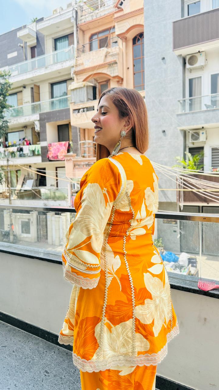 Sparkling Yellow Farshi Co-Ord