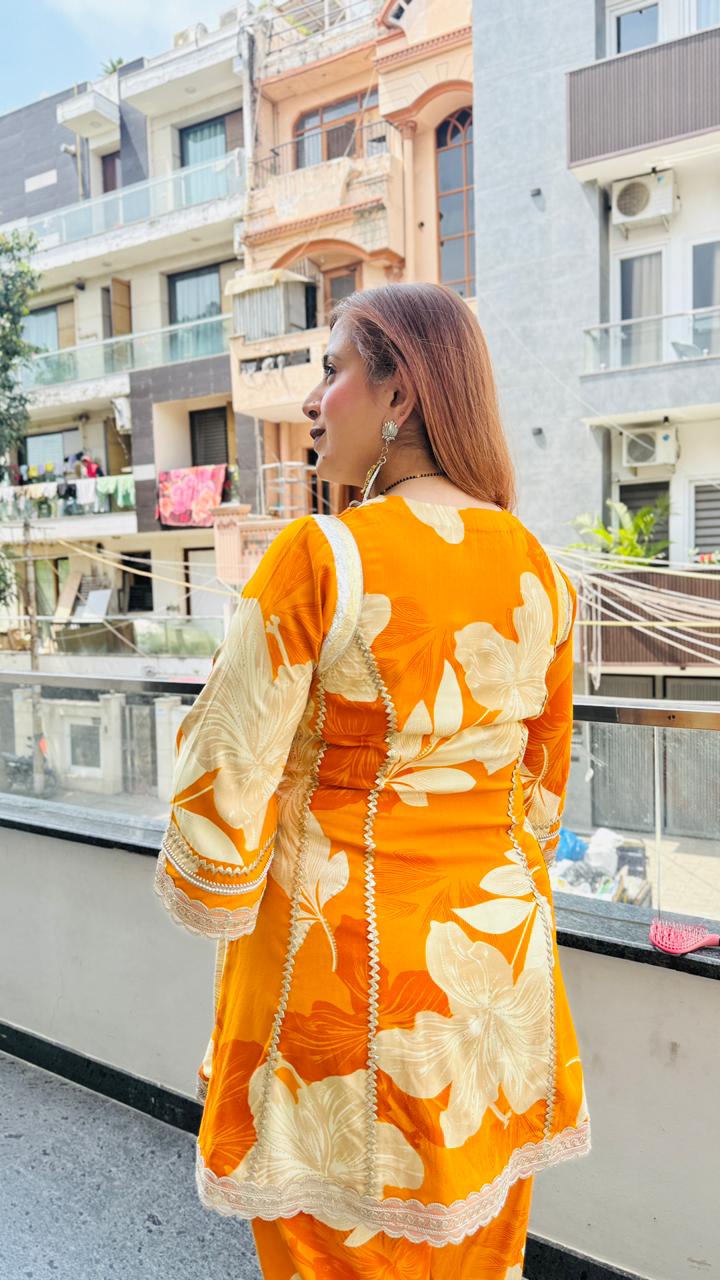 Sparkling Yellow Farshi Co-Ord