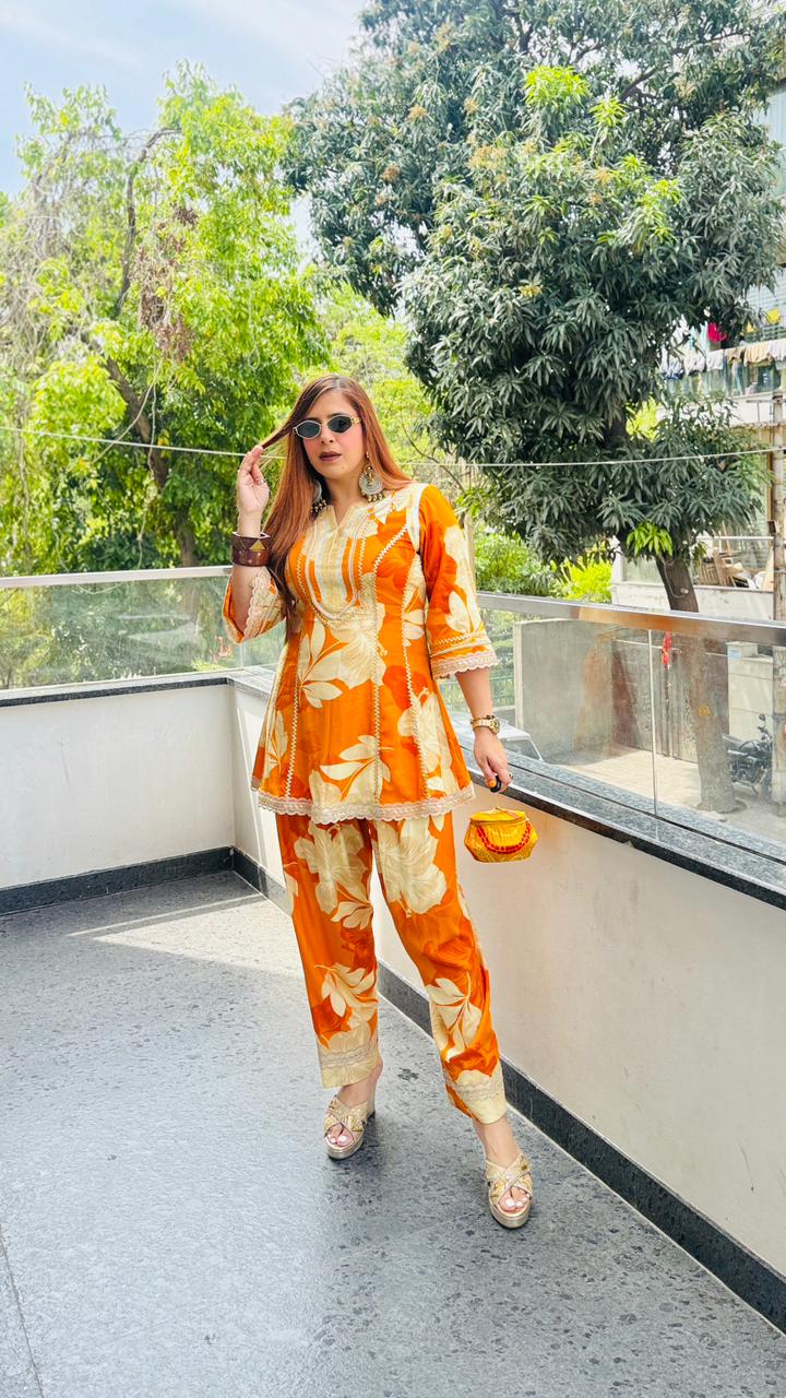 Sparkling Yellow Farshi Co-Ord
