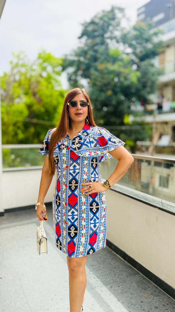Add the Aztec Dress | Lakhina Couture - Look 13