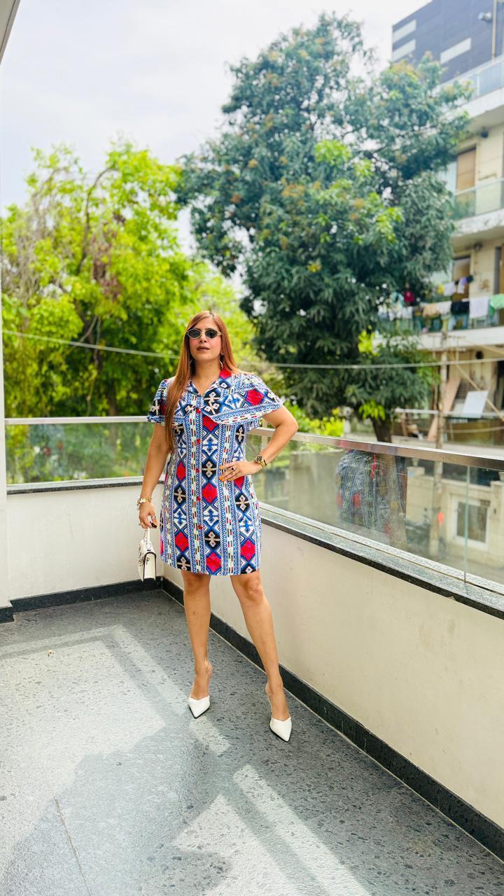 Add the Aztec Dress | Lakhina Couture - Look 7