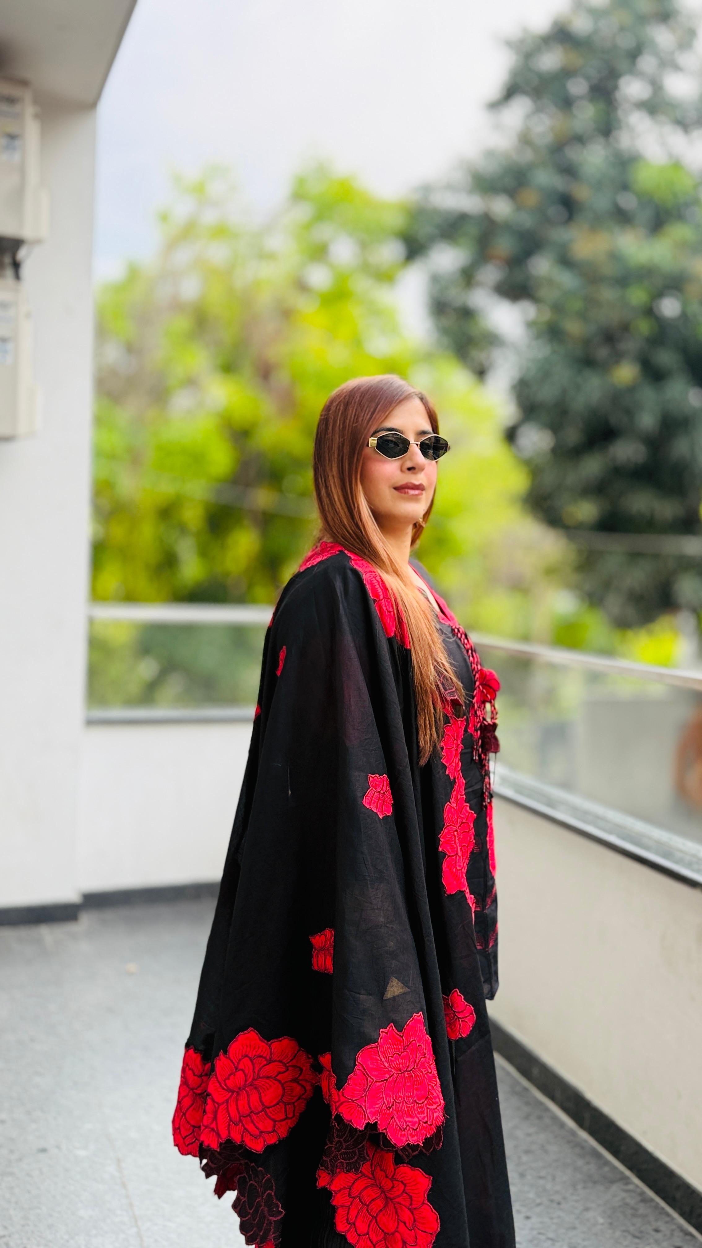 Devil’s Rose Farshi Suit | Lakhina Couture - Look 3