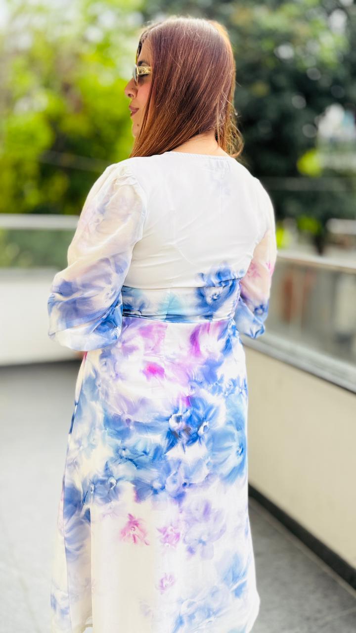 Paradise White Midi Dress
