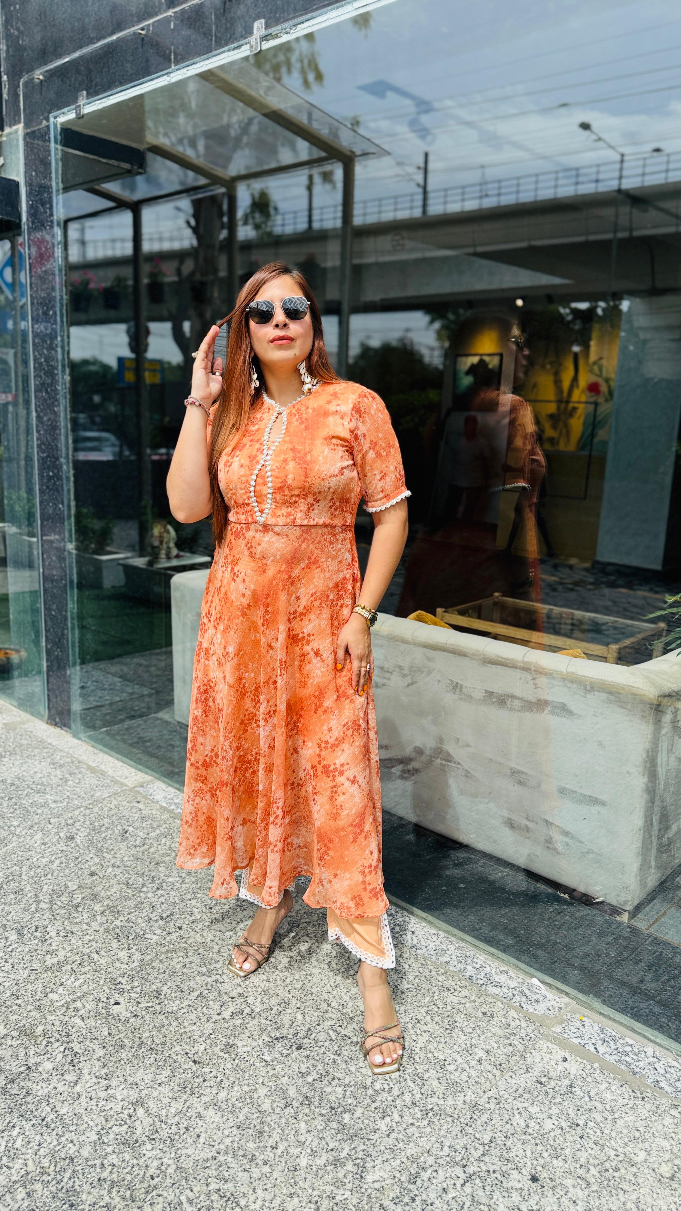 Peach Pearl Nayera Suit