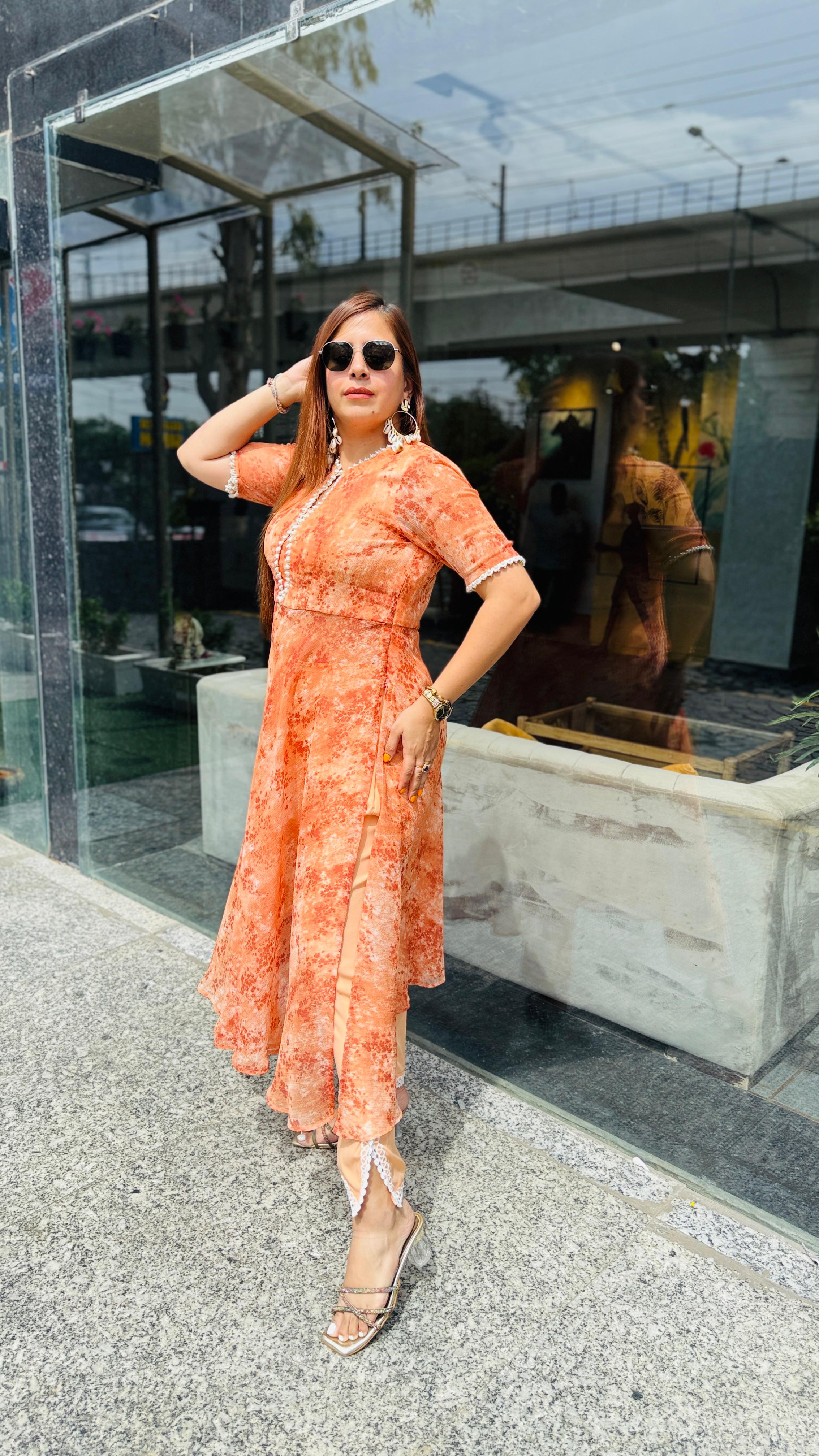 Peach Pearl Nayera Suit