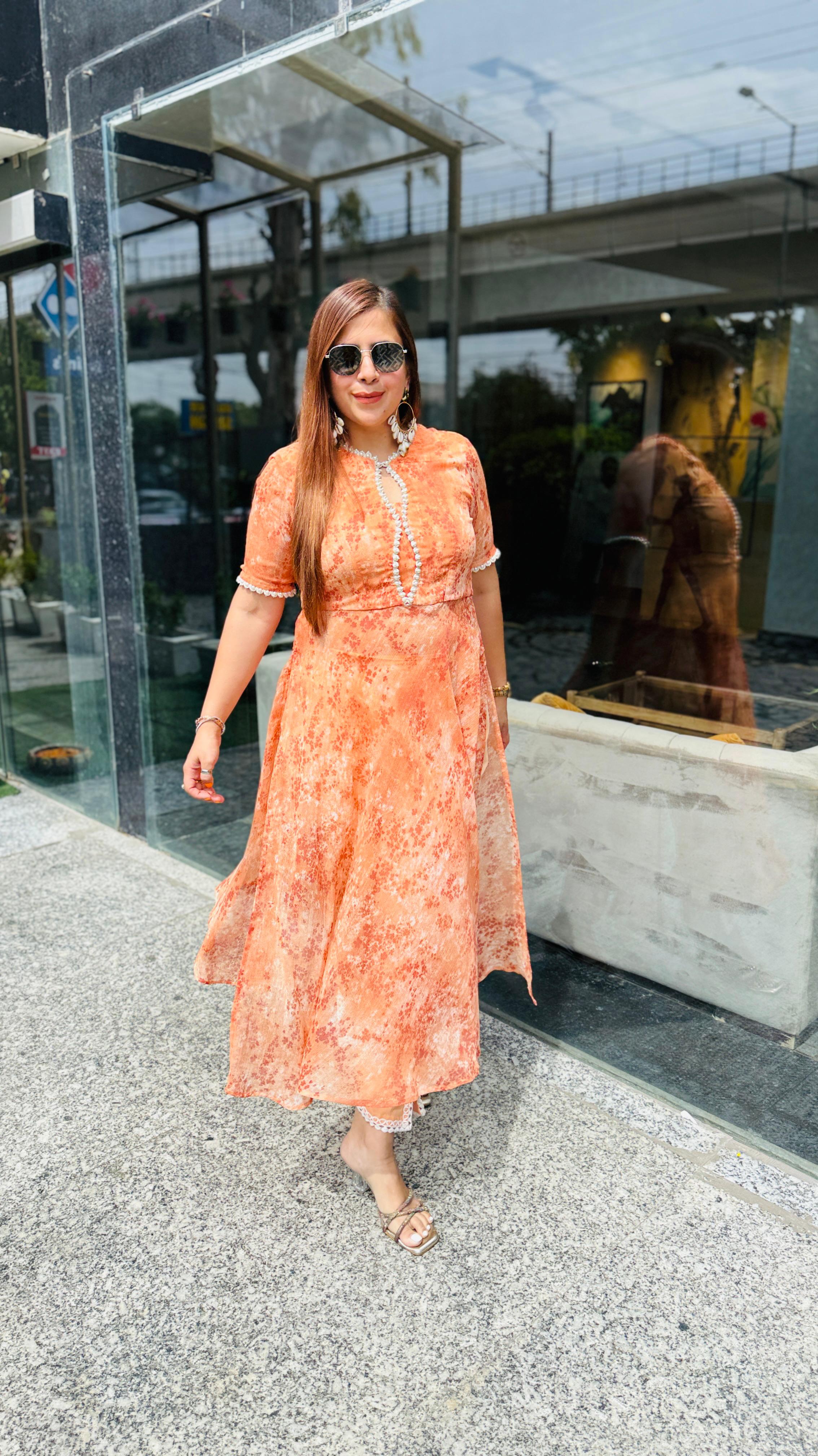 Peach Pearl Nayera Suit