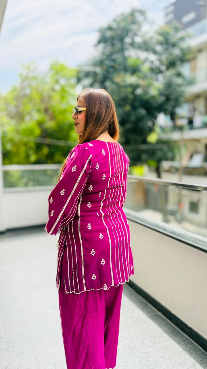 Wine-Yard Mal Farshi Co-Ord
