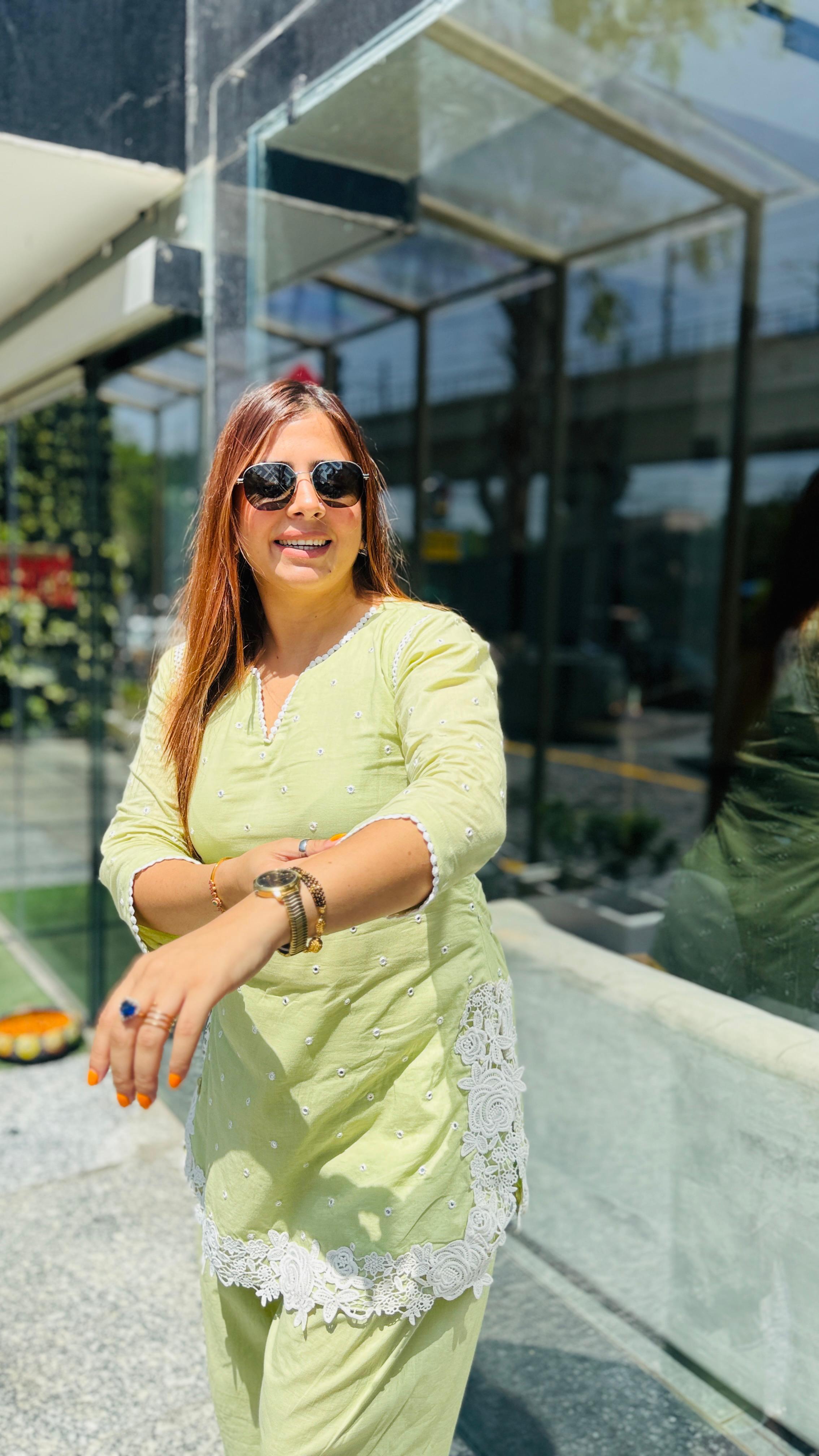 Pistachio Green Farshi Salwar Co-ord