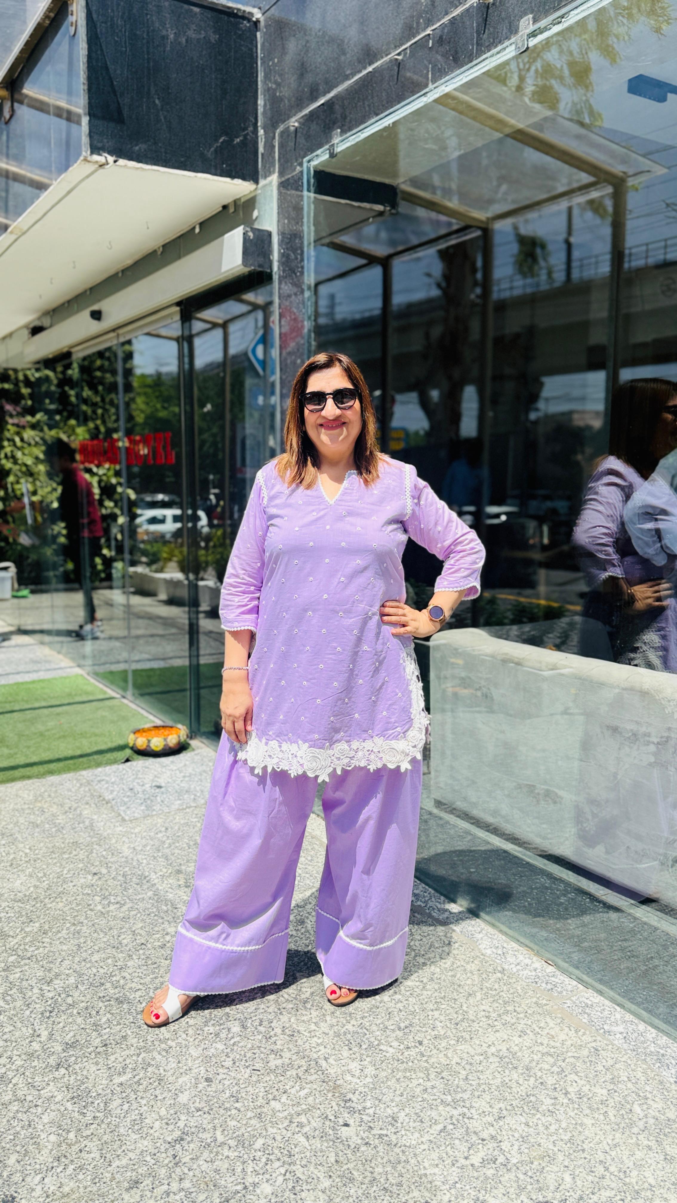 Lavender Love Farshi Co-Ord